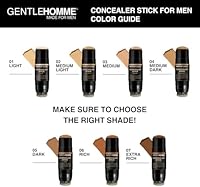 Gentlehomme Men's Concealer Stick with Brush, Medium Light — image 6