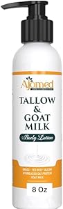 AJOMED Tallow & Goat Milk Body Lotion Lavender Vanilla 8oz Review