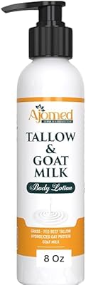 AJOMED Tallow & Goat Milk Body Lotion Lavender Vanilla 8oz