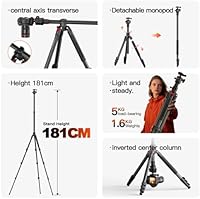 COMAN KX3939Mini-A32 72-inch Camera Tripod with Monopod — image 4