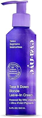 Eva NYC Tone It Down Leave-In Hair Cream for Blonde Hair, 5.4 Fl Oz