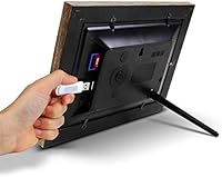 Aluratek 7″ Distressed Wood Digital Photo Frame — image 7