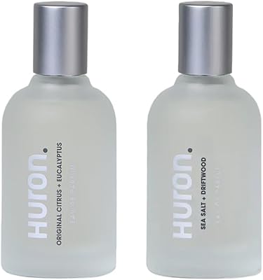 Huron Men’s Cologne 2-Pack – Original Citrus & Eucalyptus + Sea Salt & Driftwood
