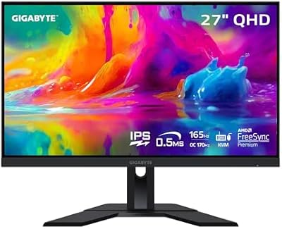 GIGABYTE M27Q 27″ 165Hz 1440P Gaming Monitor