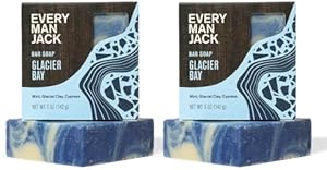 Every Man Jack Cold Plunge Mens Bar Soap - Glacier Bay Scent, 5oz 2 Pack