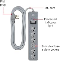 GE 6-Outlet Surge Protector 800 Joules — image 2