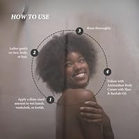 Shea Radiance African Black Soap Body Wash Unscented 16 oz — image 3