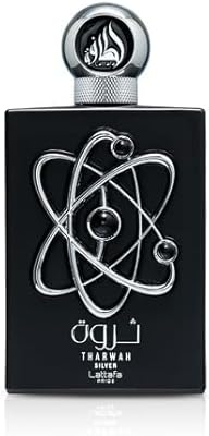 Lattafa Tharwah Silver Eau de Parfum 3.4oz