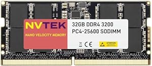 NVTEK 32GB DDR4 3200MHz SODIMM Laptop Memory