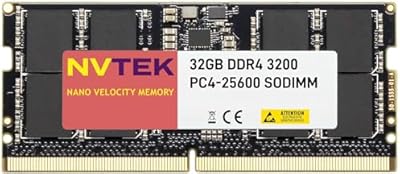 NVTEK 32GB DDR4 3200MHz SODIMM Laptop Memory