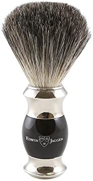 Edwin Jagger 81SB356 Simulated Ebony Pure Badger Hair Shaving Brush
