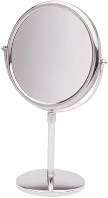 Jerdon Two-Sided Tabletop Makeup Vanity Mirror - 9-Inch, 5X-1X Magnification
