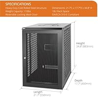 Tecmojo 18U Wall Mount Rack Network Cabinet — image 2
