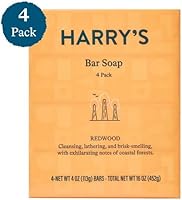 Harry's Men's Bar Soap, Redwood Scent, 4 Bars, 4 oz Each — image 2