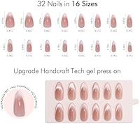 VSALON Cat Eye Press On Nails French Tip Nude — image 5