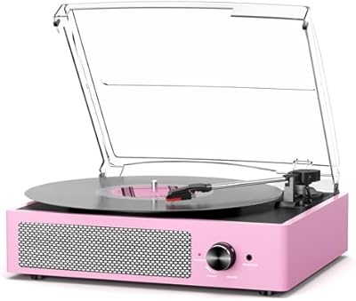 FEKTIK Vintage Vinyl Record Player M49Pink