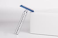 The Goodfellas' Smile Styletto Shadow V2 Aluminum Safety Razor (Blue) — image 5