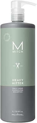 MITCH by Paul Mitchell Heavy Hitter Daily Deep Cleansing Shampoo for Men, 10.5oz