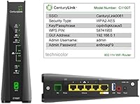 CenturyLink Technicolor C1100T VDSL2 Modem WiFi Router — image 2