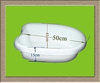 HEALTHandMED White Foot Bath Detox Soaking Tub — image 4