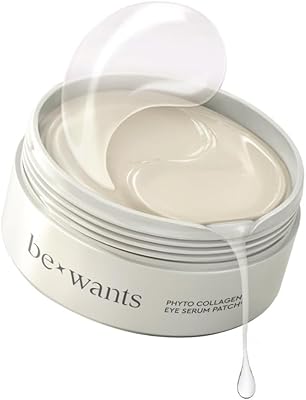 BE+WANTS Under Eye Patches with Collagen and Bamboo Water, 60 Patches
