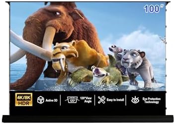 IN&VI Motorized Floor Rising Projector Screen 87″