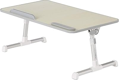 Amazon Basics Adjustable Tray Table Lap Desk 13″x24″