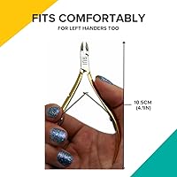 Rui Smiths Professional Cuticle Nippers, 6mm Jaw, Gold-Plated Carbon Steel — image 3