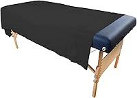 Body Linen Tranquility Microfiber Massage Sheet Set - Black — image 3