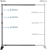 Kshioe 10x8 ft Backdrop Banner Stand Adjustable — image 3