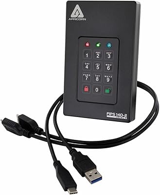 Apricorn 1TB Aegis Fortress L3 USB 3.0 Hardware Encrypted Portable Drive