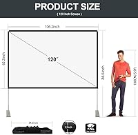 Abdtech 120-Inch Outdoor Projector Screen with Stand — image 3