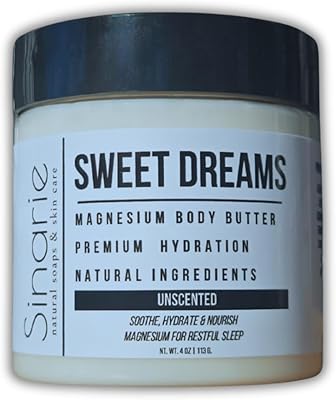 Sinarie Sweet Dreams Magnesium Emulsified Body Butter, 4 oz.