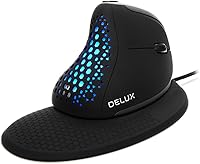 DeLUX Seeker M618XSU Wired Ergonomic Vertical Mouse — image 1