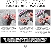 Static Nails Reusable Pop-On Manicure Set - Caviar — image 6