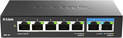 D-Link DMS-107 7-Port 2.5GB Unmanaged Gaming Switch