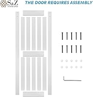 S&Z TOPHAND 48in x 80in MDF Barn Door with 8FT Sliding Door Hardware Kit — image 7