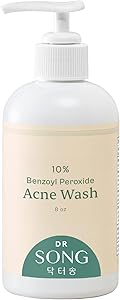 Dr Song Benzoyl Peroxide Wash 10% with Hyaluronic Acid, 8oz Review