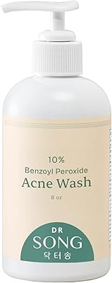 Dr Song Benzoyl Peroxide Wash 10% with Hyaluronic Acid, 8oz