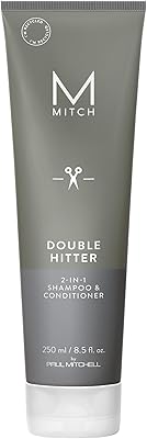 MITCH by Paul Mitchell Double Hitter 2-in-1 Shampoo & Conditioner, 9.59oz