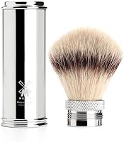 MÜHLE Shaving Brush with Fiber, Chrome-plated Metal Handle — image 2