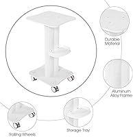 Ejoyous Salon Trolley Rolling Cart, White — image 4