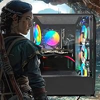 STGAubron Gaming PC Desktop, Intel 10th Gen G5905, Radeon RX 580 8GB, 16GB RAM, 1TB SSD — image 3