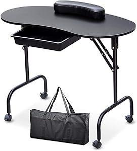 Topeakmart Manicure Nail Table Station - 37-inch Black Review