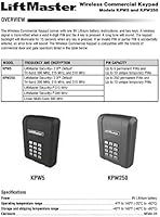 LiftMaster KPW5 Wireless 5 Code Commercial Keypad — image 2