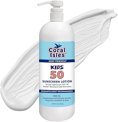 Rocky Mountain Sunscreen SPF 50 Kids Lotion 32 Fl Oz