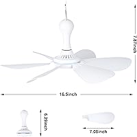 Xindejia USB Powered Small Ceiling Fan 16.5-inch — image 5