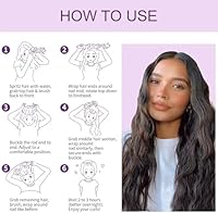 Posicurly Heatless Curls Overnight Hair Curlers - 4 Pcs Velvet Rollers with Satin Wrap — image 3