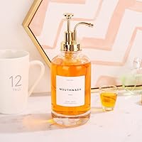 Molimoli Glass Soap Dispenser Set, 500ml/16.9oz, Gold — image 9