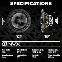 NVX XSP652 6.5″ Coaxial Car Speakers — image 4